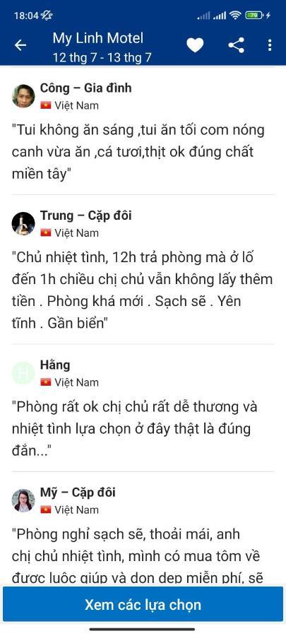 My Linh Motel 976 Duong Vo Thi Sau 롱하이 외부 사진
